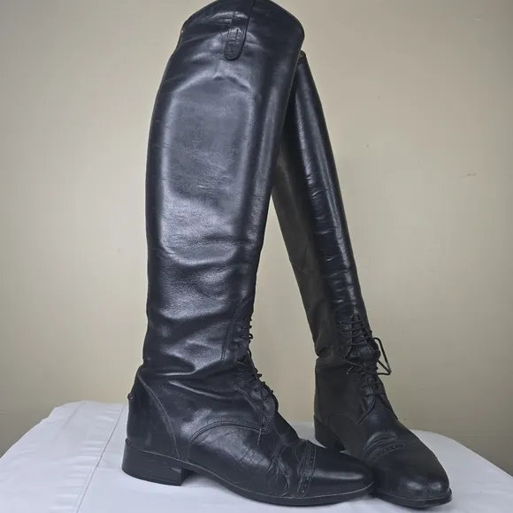 Women's Black Leather Boots