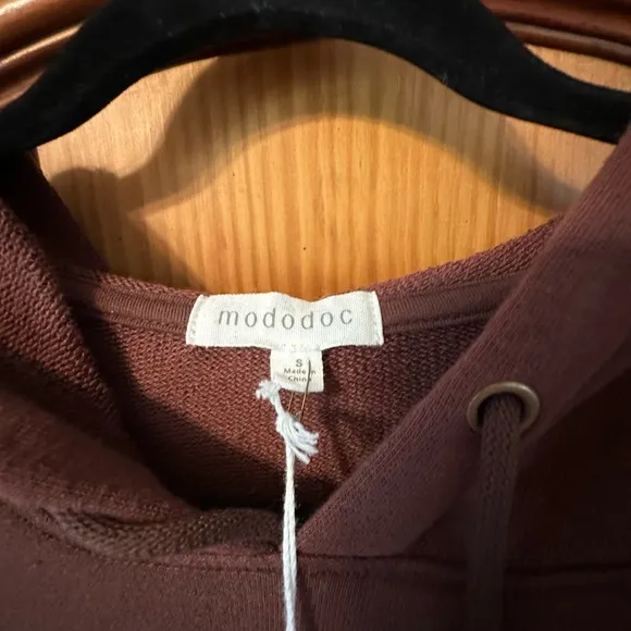 Women’s Brown Hoodie Tunic Sweater