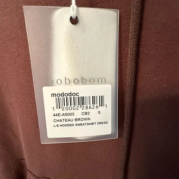 Women’s Brown Hoodie Tunic Sweater