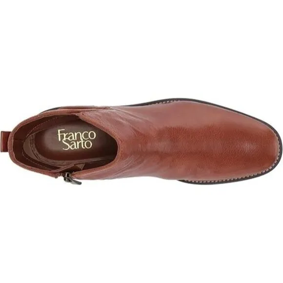 Womens Franco Sarto Marcus Booties Cognac Size: 9 NIB