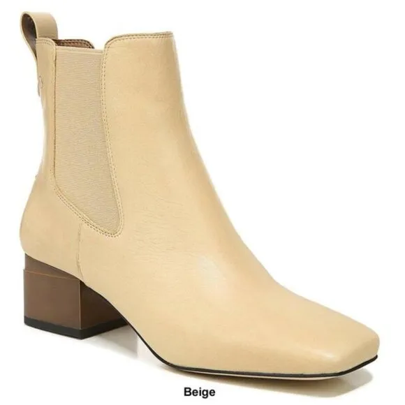 Womens Franco Sarto Waxton Leather Ankle Boots