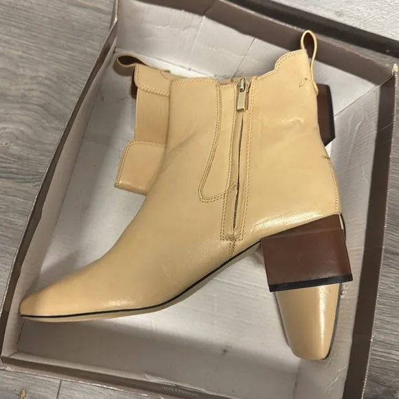 Womens Franco Sarto Waxton Leather Ankle Boots