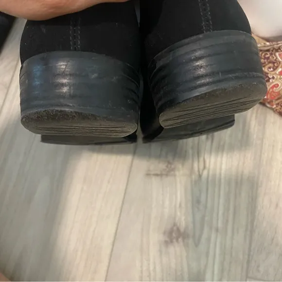 Womens leather Stuart Weitzman boots, black high knee boot size 81/2 M