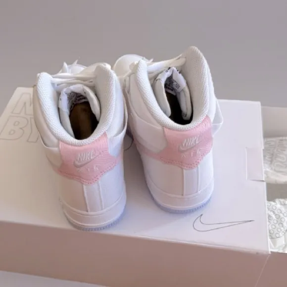 Women’s Nike Air Force 1, High Tops, Nike By You, blank canvas sneakers.