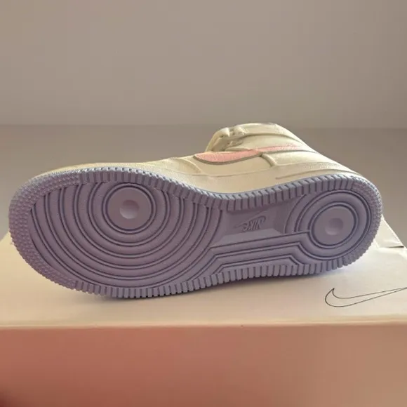 Women’s Nike Air Force 1, High Tops, Nike By You, blank canvas sneakers.