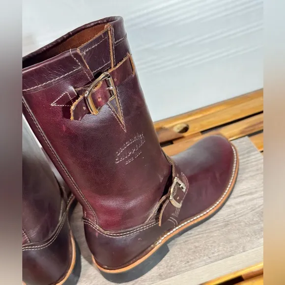 Women’s Original Chippewa 11” Engineer Boots 1901W16 Size 8.5 M Cordovan USA