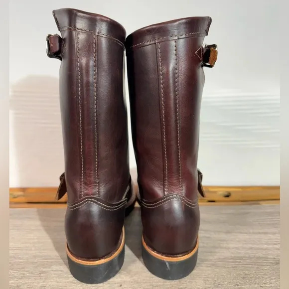 Women’s Original Chippewa 11” Engineer Boots 1901W16 Size 8.5 M Cordovan USA