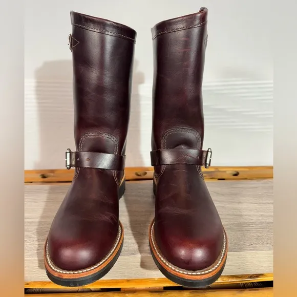 Women’s Original Chippewa 11” Engineer Boots 1901W16 Size 8.5 M Cordovan USA