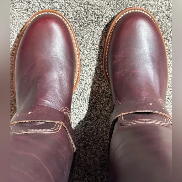 Women’s Original Chippewa 11” Engineer Boots 1901W16 Size 8.5 M Cordovan USA