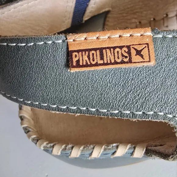 Women's Pikolinos Puerto Vallarta Sandal 655-0695 Color: Petrol Leather Size 40
