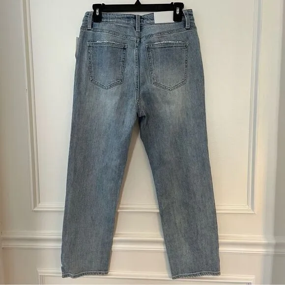 Womens Pistola Monroe Crop straight leg Spring Light Wash stretch Jeans,…