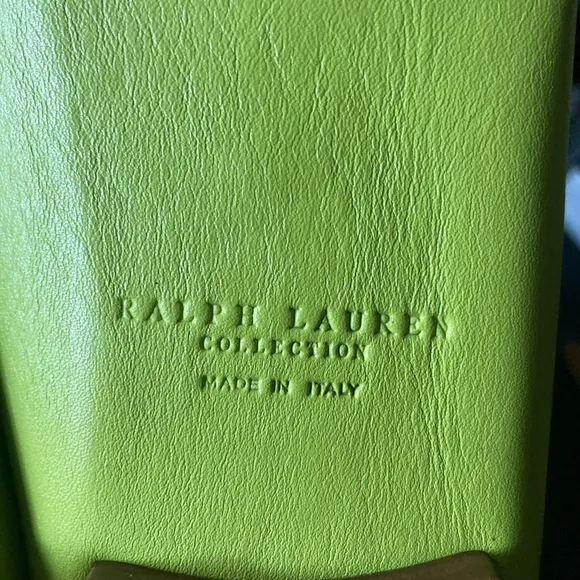 Women's Ralph Lauren Loafers Green Leather size 37