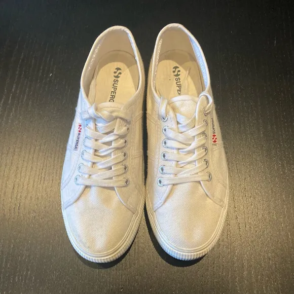 Women's Superga Sneakers Size 39 EU White