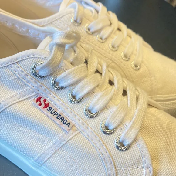 Women's Superga Sneakers Size 39 EU White