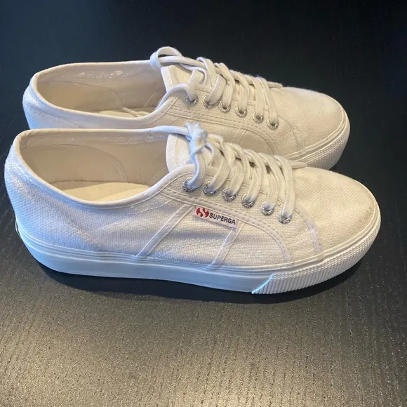 Women's Superga Sneakers Size 39 EU White