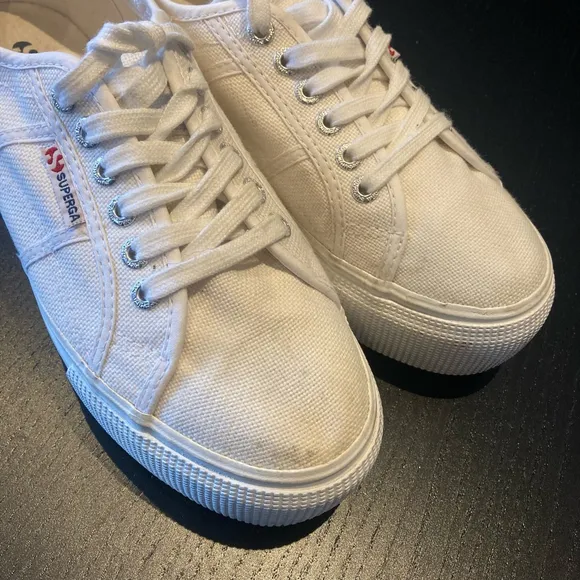 Women's Superga Sneakers Size 39 EU White
