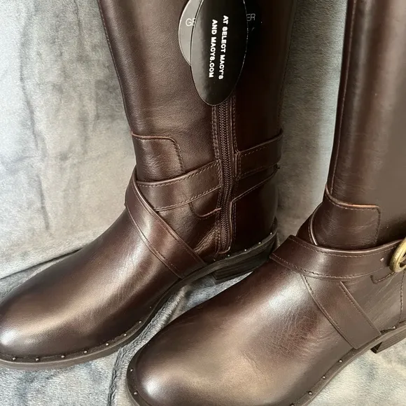 WOMEN’S SZ 5 INTERNATIONAL CONCEPTS FEDORAL RIDING BOOTS NIB CHOCOLATE
