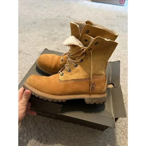 Women's Timberland AUTHENTICS WATERPROOF FOLD-DOWN Boots, TB08329R231 8.5