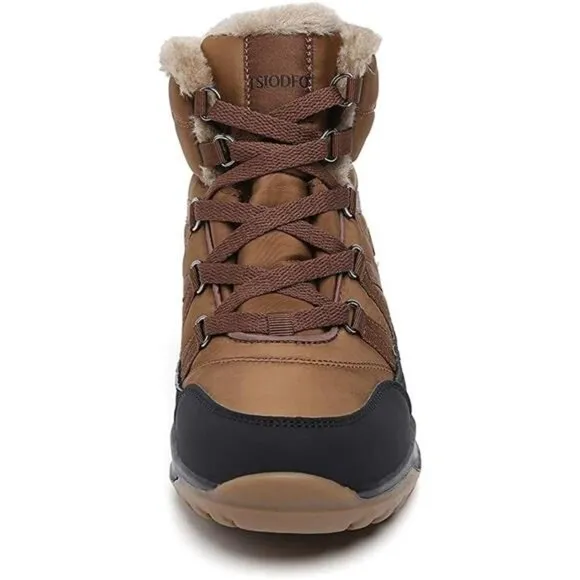 Women's Winter Waterproof Vamp Snow Boots,  Brown