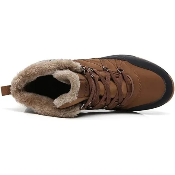 Women's Winter Waterproof Vamp Snow Boots,  Brown