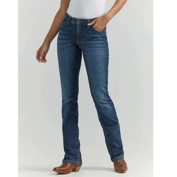 Women’s Wrangler Ultimate Riding Jean Willow Mid-Rise Bootcut Western Cowgirl