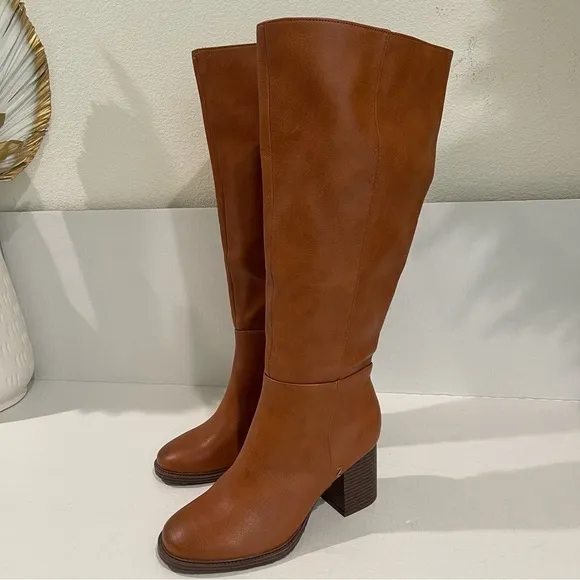 Women’s Zodiac Riona Brown Leather Riding Boots Size 7.5 US!
