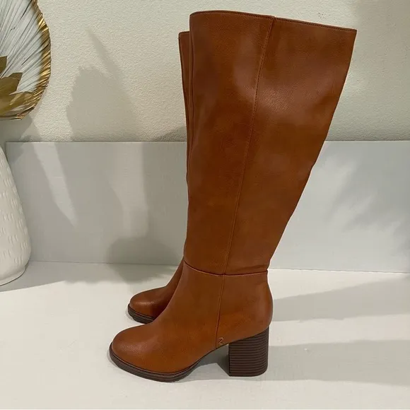 Women’s Zodiac Riona Brown Leather Riding Boots Size 7.5 US!