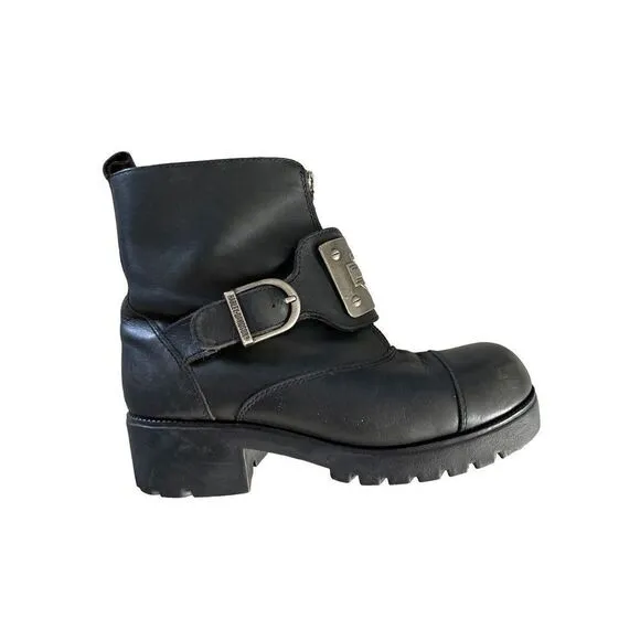 Women’s Vintage Harley-Davidson Riding Boots Buckle Size 8.5