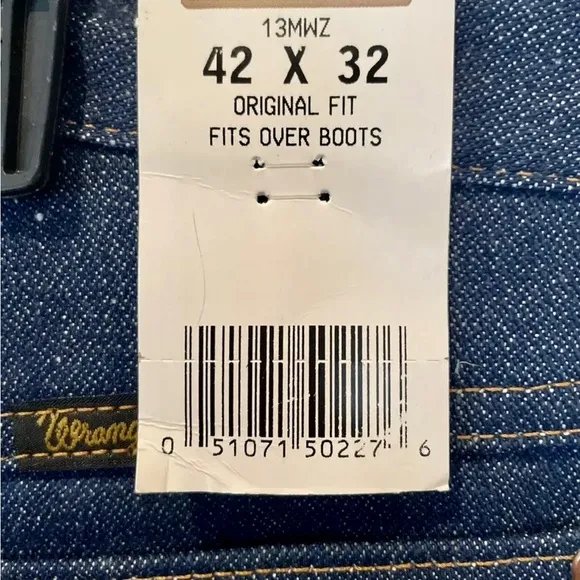 Wrangler Jeans Mens 42/32 Original 13MWZ New