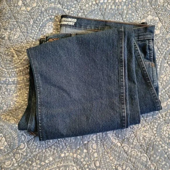 Wrangler Men's Blue Premium Performance Advanced Cowboy Cut Regular 50x30