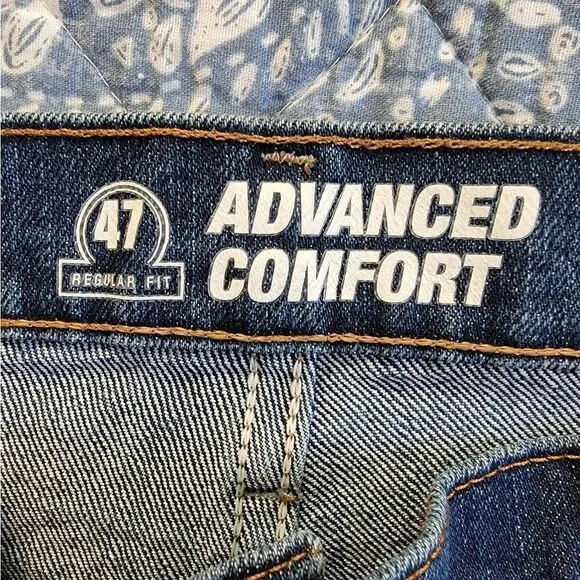 Wrangler Men's Blue Premium Performance Advanced Cowboy Cut Regular 50x30