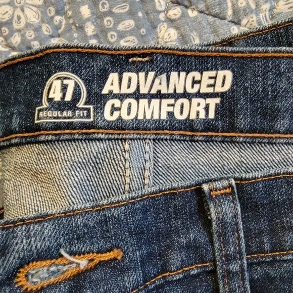 Wrangler Men's Blue Premium Performance Advanced Cowboy Cut Regular 50x30