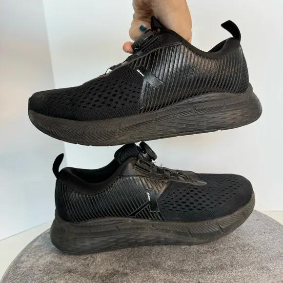 Xelero Steadfast Black Spin And Snap Tennis Shoes Sneakers 8 Fitgo