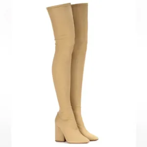 YEEZY SEASON 4 STRETCH CANVAS THIGH HIGH BOOTS DOLLAR SIZE 37/7