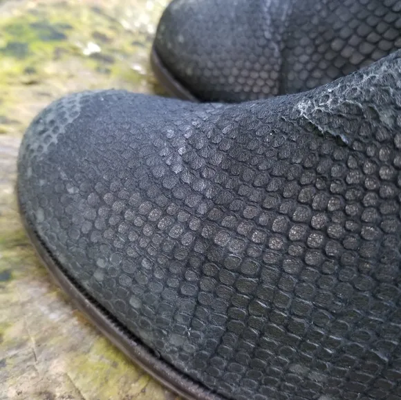 Yosi Samra Leather Liberty Snakeskin Bootie