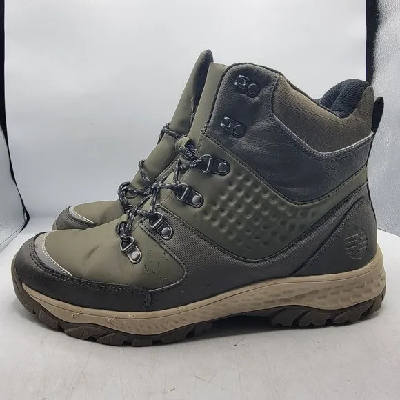 Z by Zella Terran Mens 10M Olive Green Outdoors Boots Comfort Casual Workwear