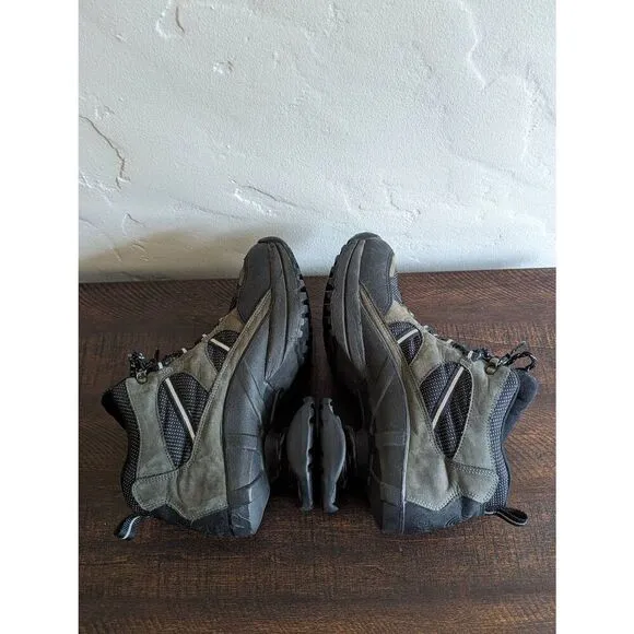 Z-Coil High Desert Gray and Black Hiking Boots Pain Relief Spring Heel Size 10