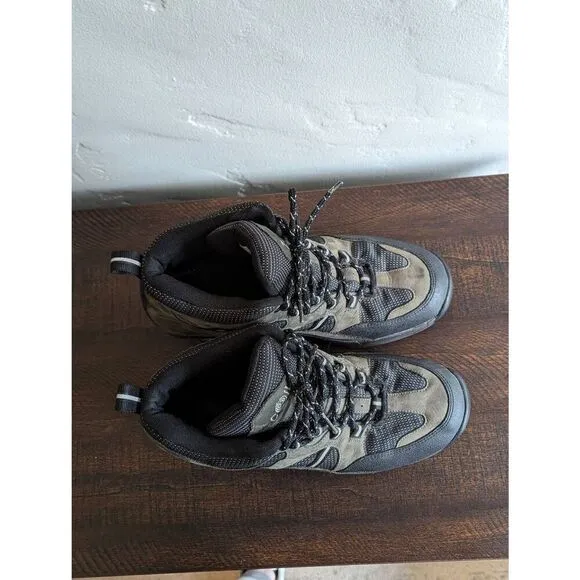 Z-Coil High Desert Gray and Black Hiking Boots Pain Relief Spring Heel Size 10