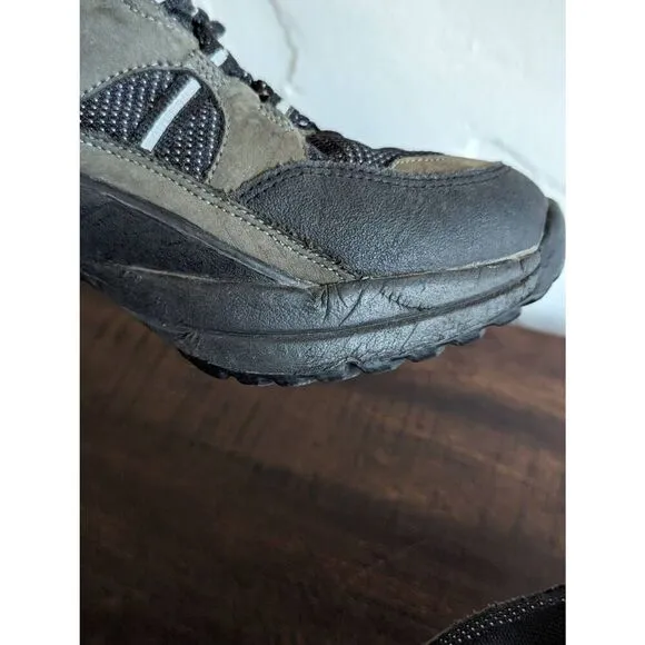 Z-Coil High Desert Gray and Black Hiking Boots Pain Relief Spring Heel Size 10