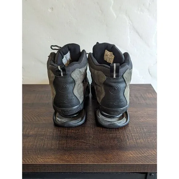 Z-Coil High Desert Gray and Black Hiking Boots Pain Relief Spring Heel Size 10