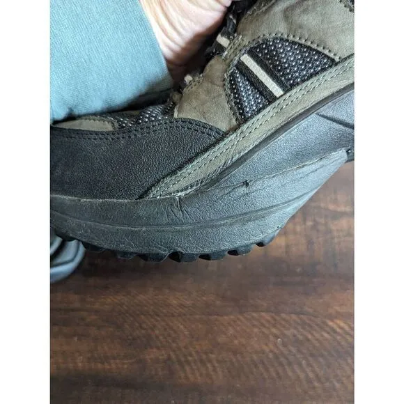 Z-Coil High Desert Gray and Black Hiking Boots Pain Relief Spring Heel Size 10