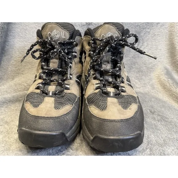 Z-Coil Hiking Boots High Desert Mens W9 Gray Black Enclosed Coil Pain Relief