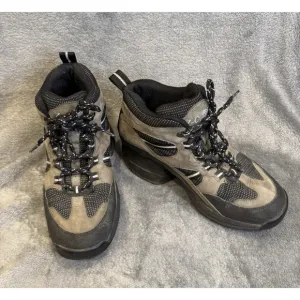 Z-Coil Hiking Boots High Desert Mens W9 Gray Black Enclosed Coil Pain Relief