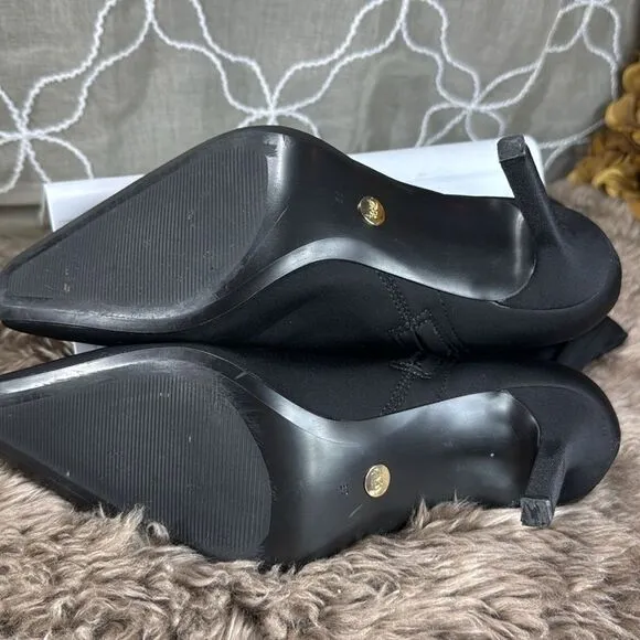 (Z3) Zara, SQUARE TOE STRETCH HIGH HEEL BOOTS, size 37/6.5US