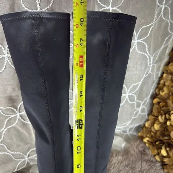 (Z3) Zara, SQUARE TOE STRETCH HIGH HEEL BOOTS, size 37/6.5US