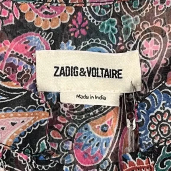 ZADIG &amp; VOLTAIRE Rimo Paisley-Print Mandala Woven Dress In Multicolor Size XS