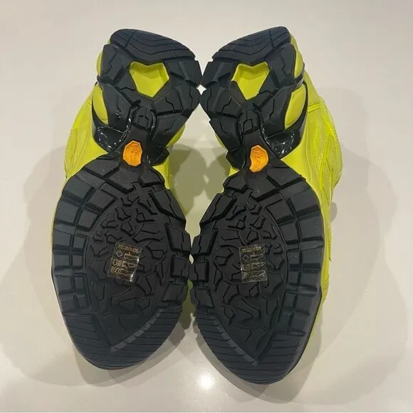 Zadig &amp; Voltaire yellow leather and neoprene sports shoes sneakers NWT