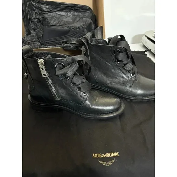 ZADIG &amp;&amp; Voltaire Laureen Roma Boots Sz 36 New With Dustbag Authentic Great Gift