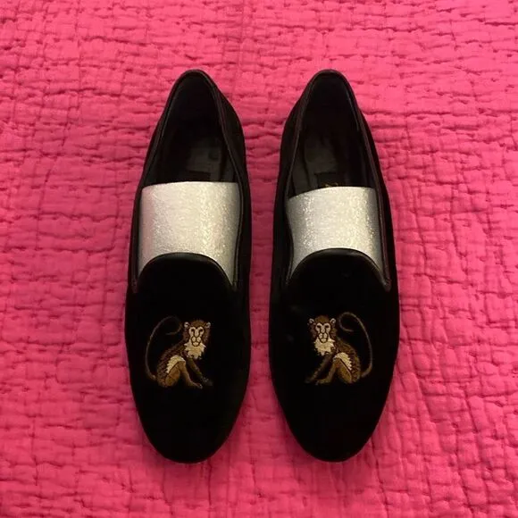 Zalo velvet loafers, size 7,5