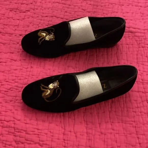 Zalo velvet loafers, size 7,5